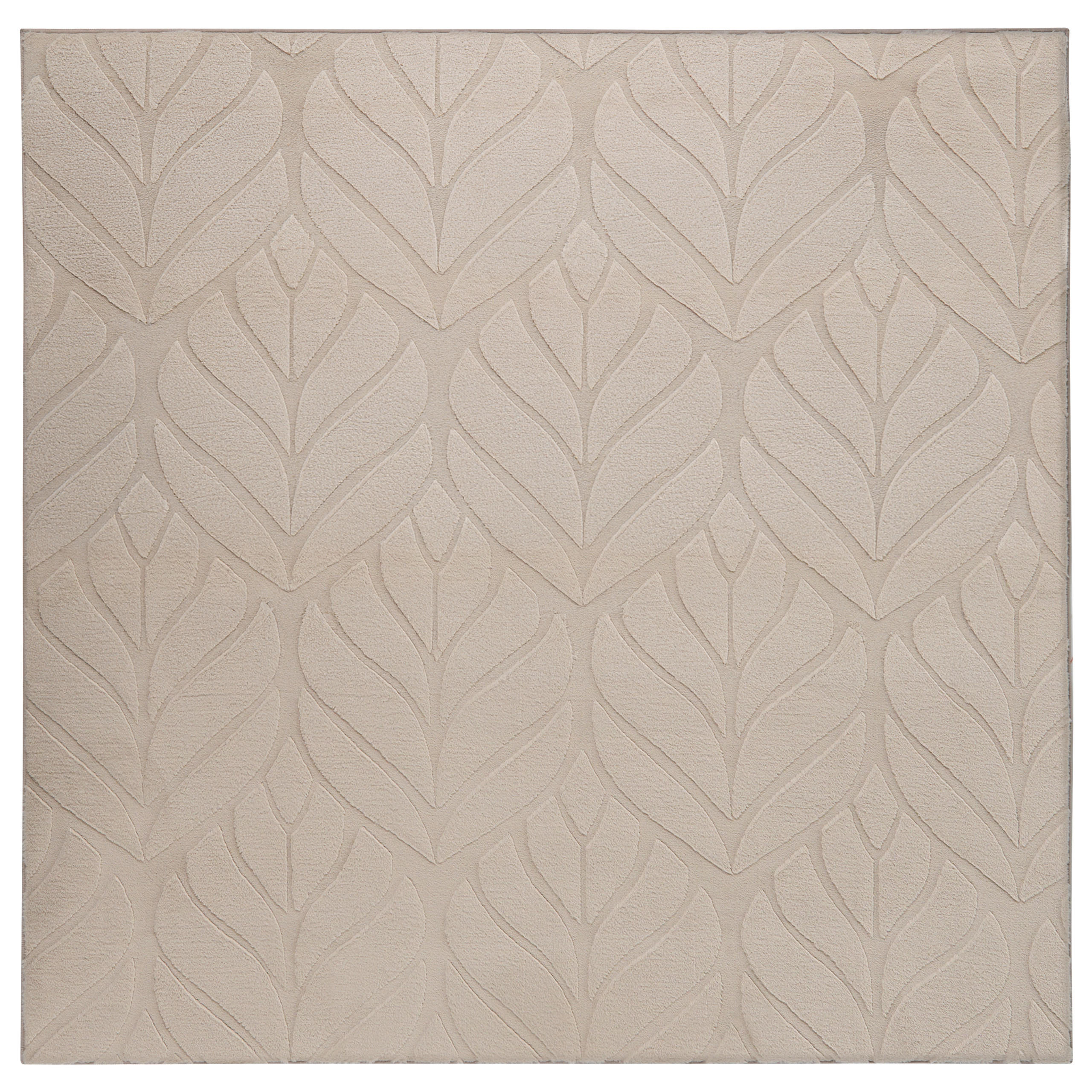 KUNSTFELLTEPPICH Beige 160/160 cm Mitchell - Beige, Kunststoff (160/160cm) - Beliani