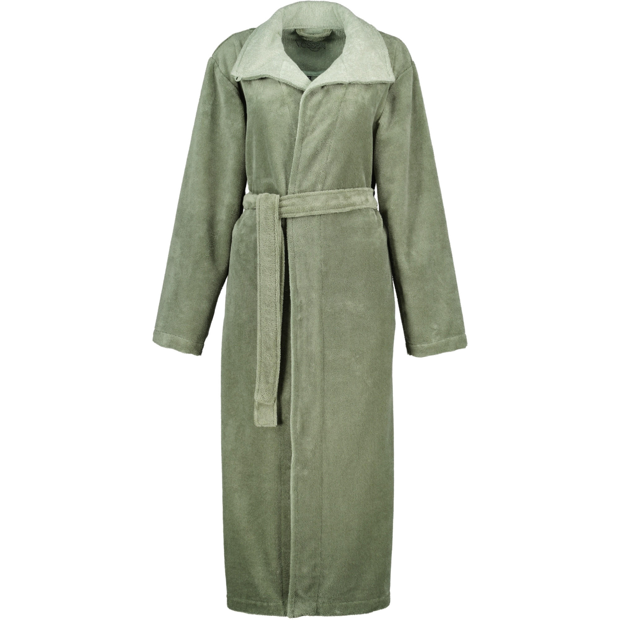 BADEMÄNTEL DAMEN STEHKRAGEN ANDORRA DETOX GREEN/EUKALYPTUS - 0002 - Grün, Textil (XSnull) - Vossen