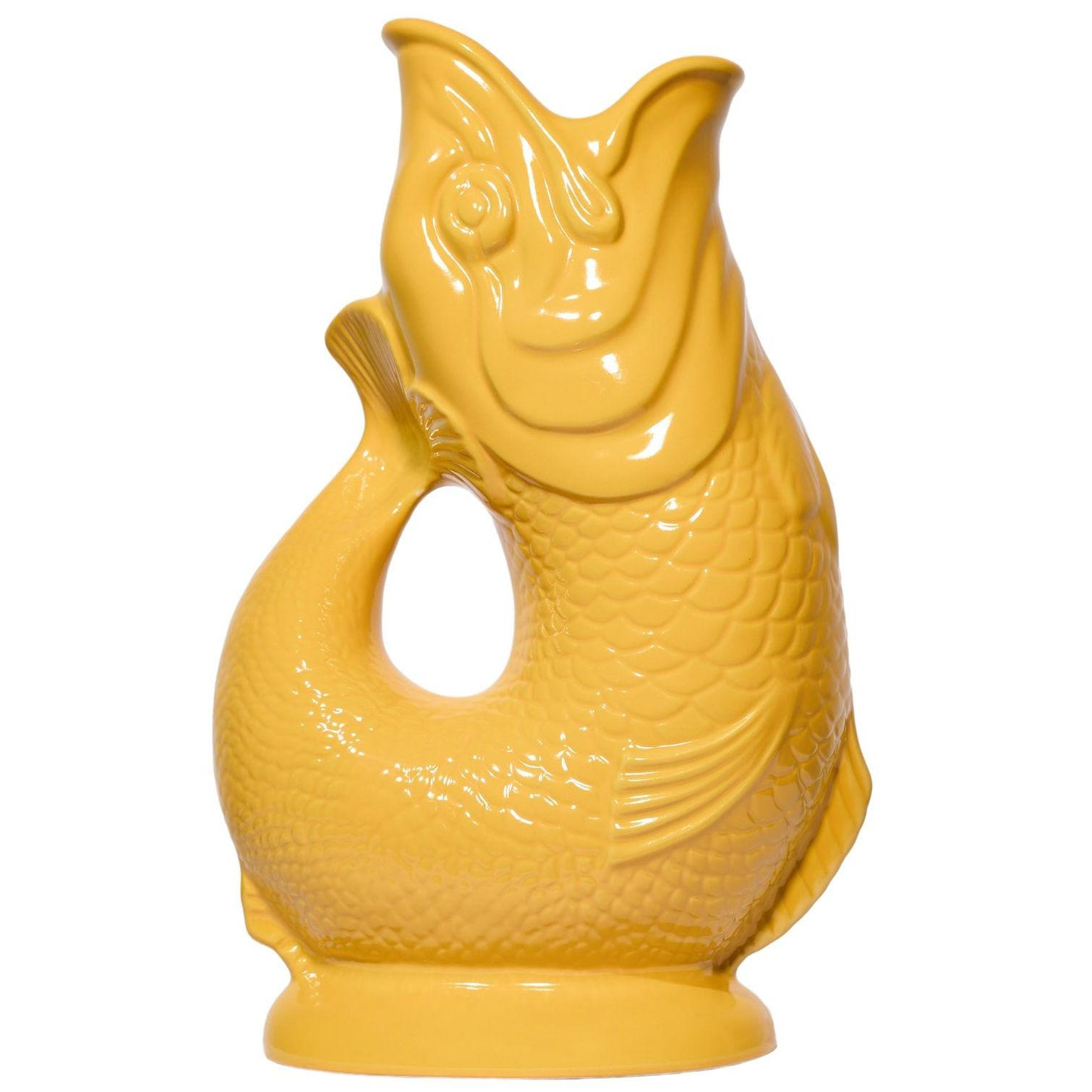 KARAFFE mit „Gluck-Gluck“-Geräusch 27,5/17/9,5 cm - Gelb, Keramik (1.2L) - Gluckigluck