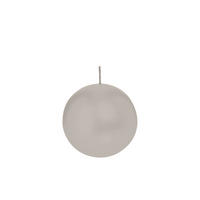 KUGELKERZEN Zinn Grau Ø 80 mm, 6 Stück - Hellgrau, Paraffin (8/8/8cm) - Wiedemann Kerzen