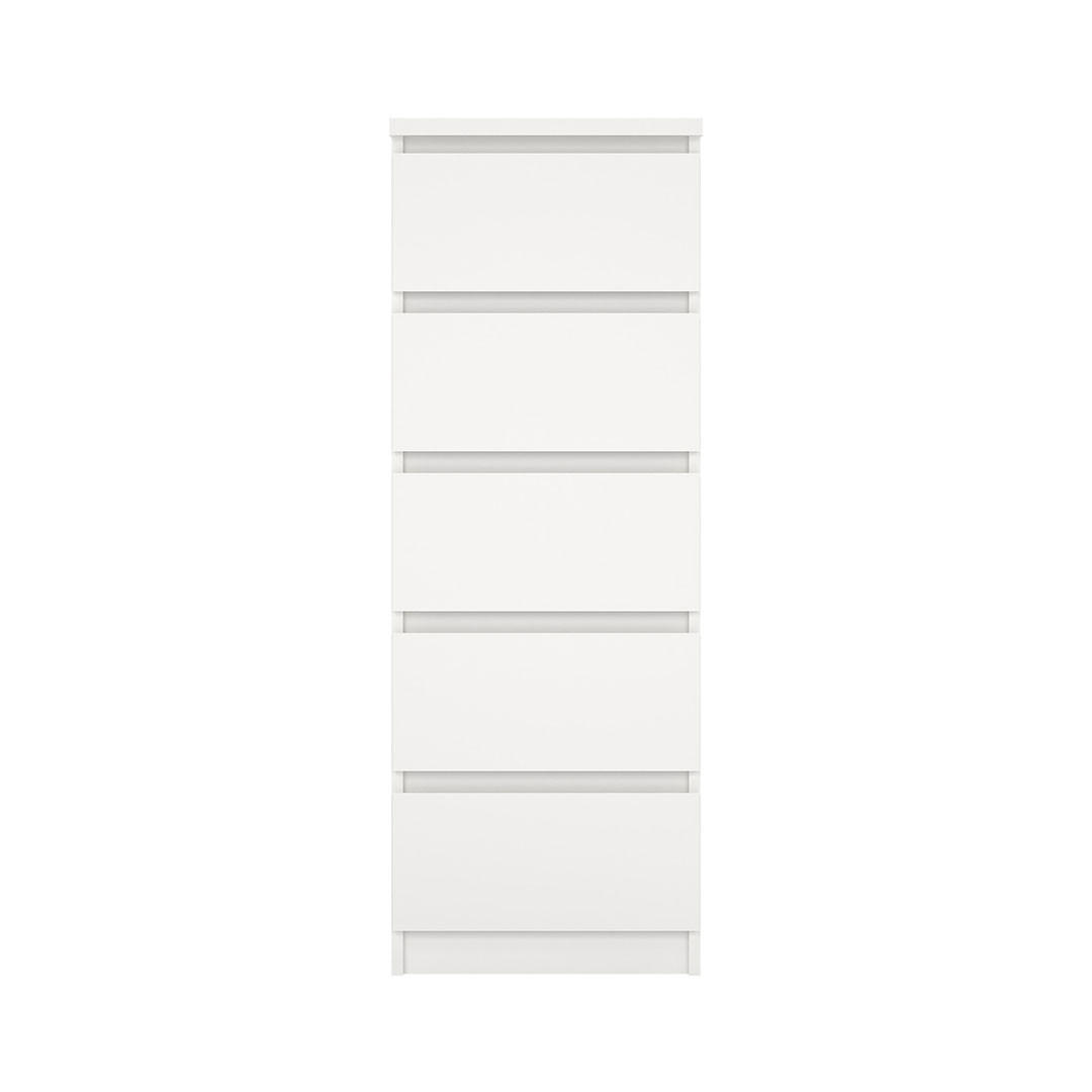 KOMMODE, Naia, Weiß, Holzwerkstoff, 41 x 50 x 112 cm - Weiß, Holzwerkstoff (41/112/50cm) - ebuy24