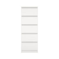 KOMMODE, Naia, Weiß, Holzwerkstoff, 41 x 50 x 112 cm - Weiß, Holzwerkstoff (41/112/50cm) - ebuy24
