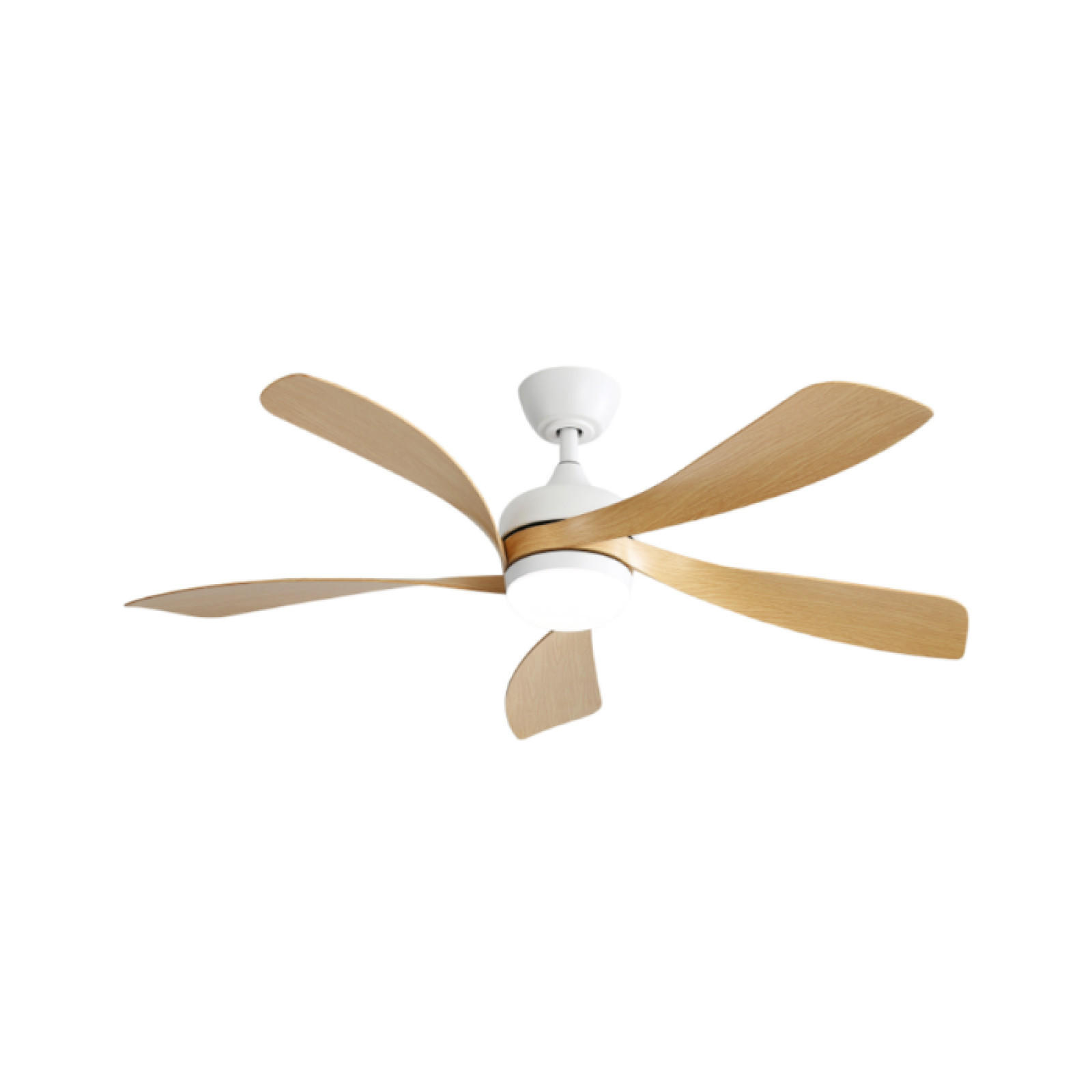 DECKENVENTILATOR DE-16185 132 cm mit 3-farbiger LED Weiß - Weiß, Kunststoff (131/131/26.8cm) - ComfortXL