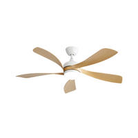 DECKENVENTILATOR DE-16185 132 cm mit 3-farbiger LED Weiß - Weiß, Kunststoff (131/131/26.8cm) - ComfortXL