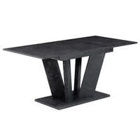 ESSTISCH WILLEM 120-160/80/76 cm - Anthrazit, Holzwerkstoff (80/120/76cm) - B&D Home