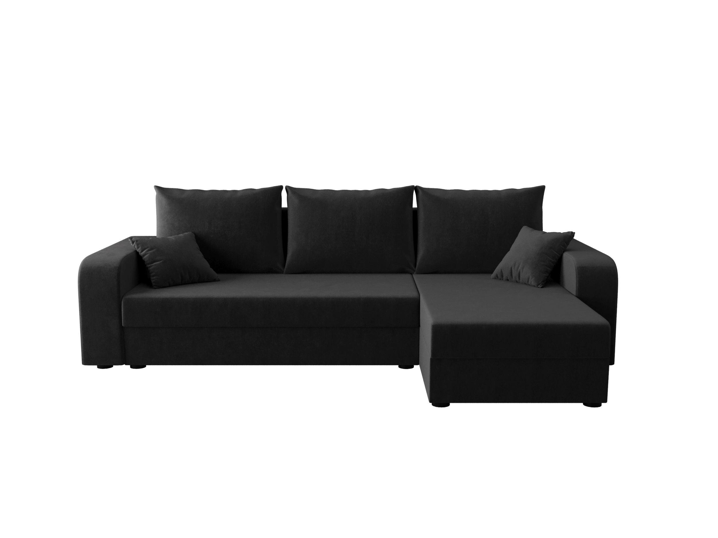 ECKSOFA HEWLET L BIS Itaka 27 Rechts mit Schlaffunktion - Dunkelgrau, Textil (240/140cm) - Bedante