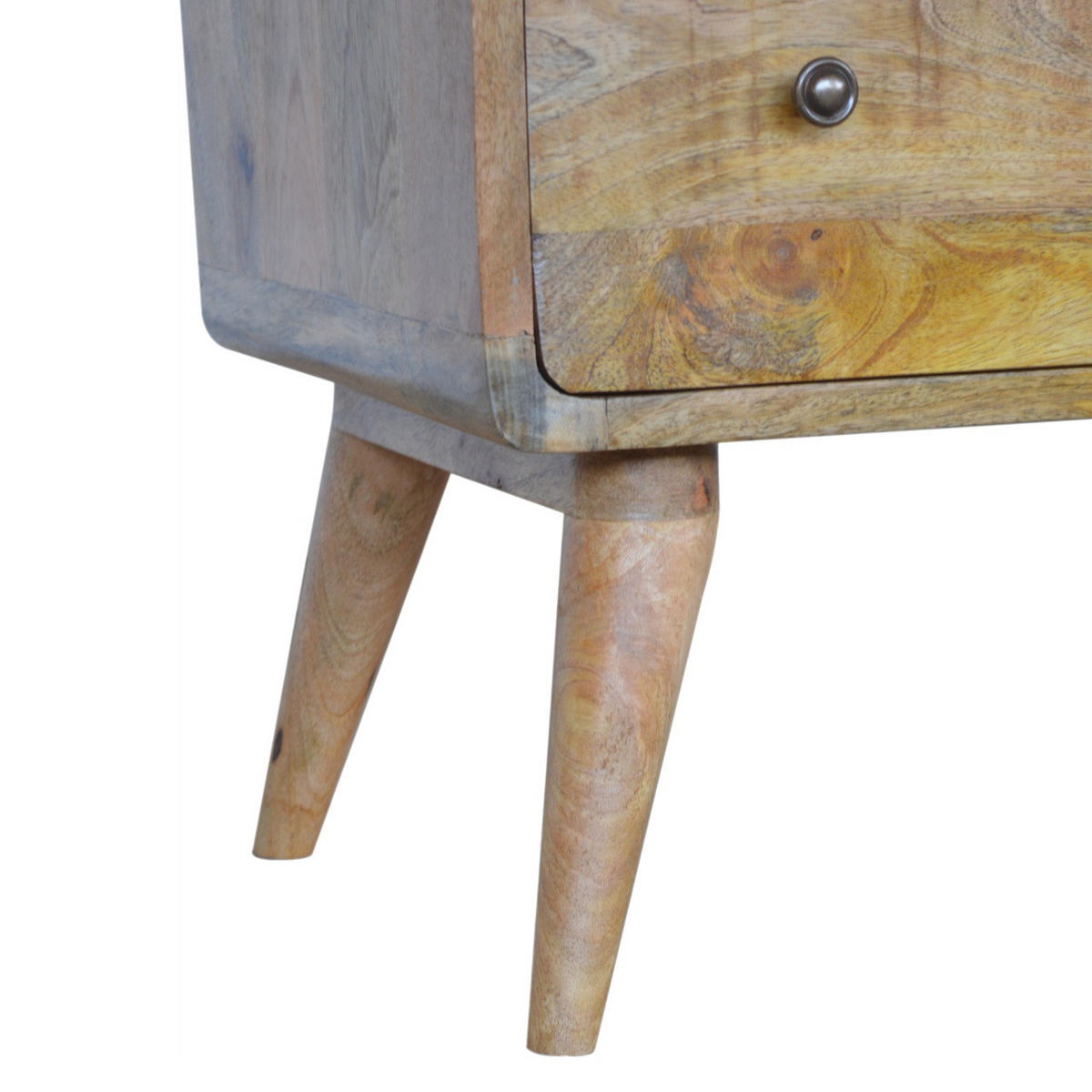 KOMMODE 3-Schubladen, Beige - Messingfarben/Braun, Holz/Metall (70/80/35cm) - Artisan Furniture