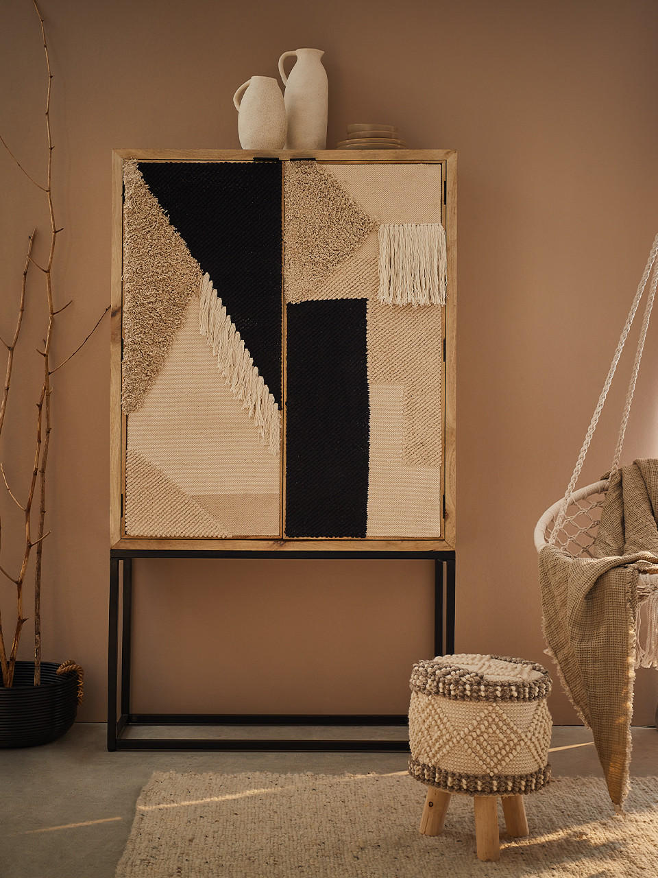 Boho Style Wohnzimmer Deko Makramee