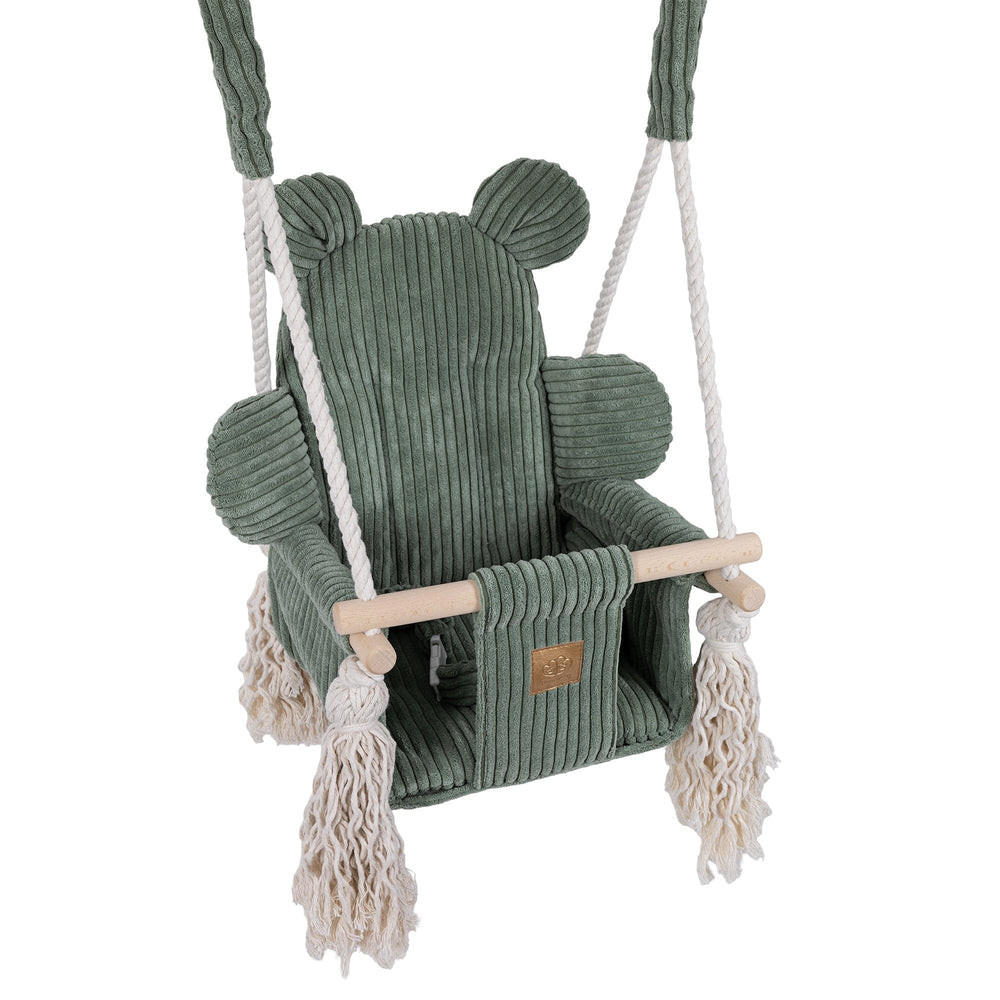 SCHAUKEL FüR KINDER FüR ZU HAUSE, Aesthetic, Olivgrün - Grün, Textil (35/170/170cm) - MeowBaby