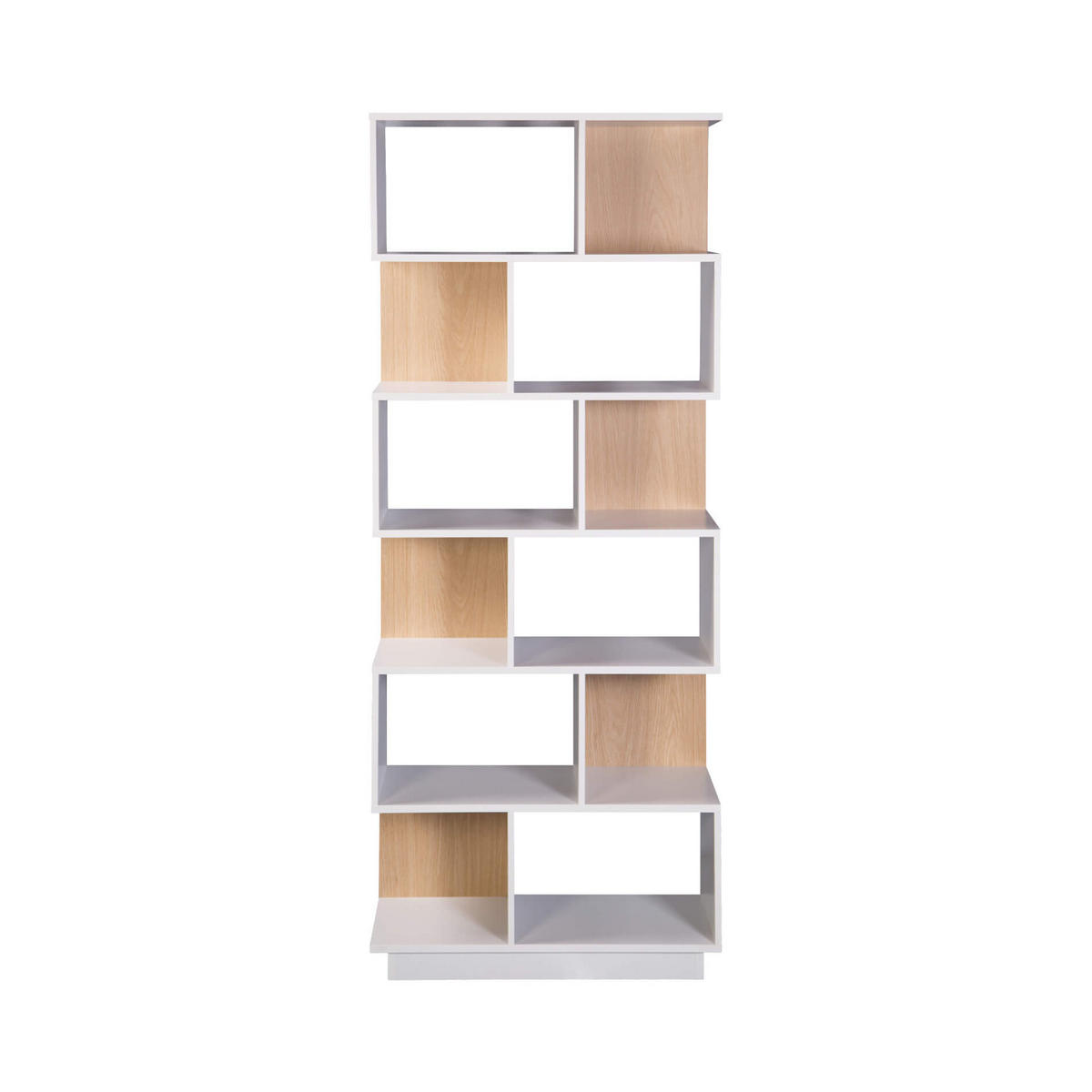 BÜCHERREGAL Weiß 29,5/70/180 cm - Weiß, Holzwerkstoff (70/180/29.5cm) - Mobili Rebecca