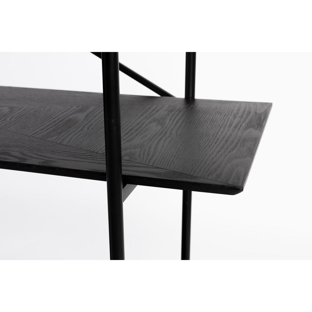 STANDREGAL Marcio Kast / Regalsystem Schwarz - Schwarz, Holzwerkstoff (120/180/40cm) - Housecraft Living