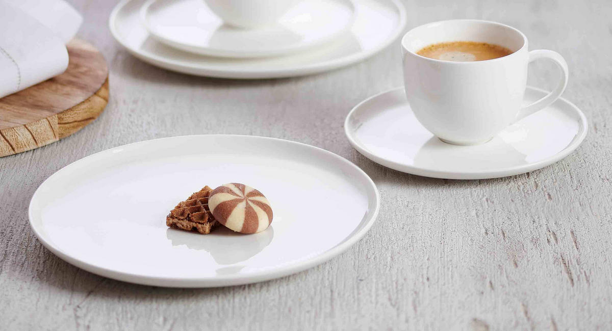 DESSERTTELLER Skagen weiß ø 21,5 cm 6er Set - Weiß, Keramik (21.5cm) - Ritzenhoff Breker