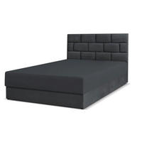 BOXBETT Majorka 120x200 cm mit Bettkasten und Matratze, grau - Grau, Holz (120/200cm) - Margaret Hadas24