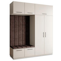 GARDEROBENSCHRANK REMA 200/240/60 cm Modern Garderobe-Set Kaschmir - Kaschmir/Braun, Holzwerkstoff (200/240/60cm) - MASSENO