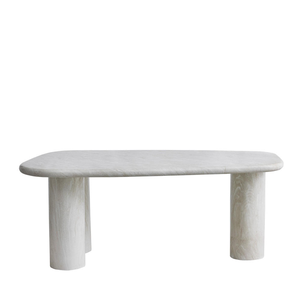 ESSTISCH - Esstisch für 6 Personen in Travertinoptik - Beige - Beige, Stein (90/180/76cm) - Drawer