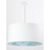 HÄNGELEUCHTE Blau 50/25 cm - Blau/Weiß, Kunststoff (50/0.8/25cm) - ONZENO