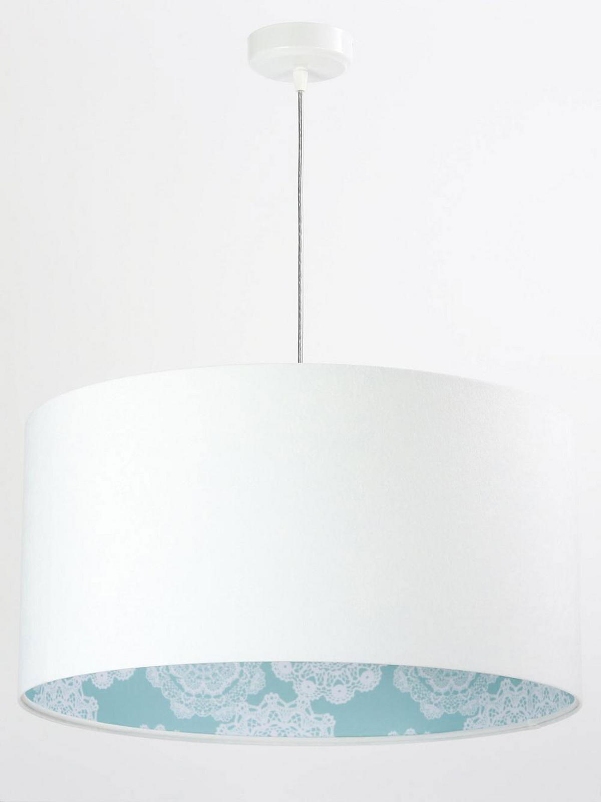 HÄNGELEUCHTE Blau 60/30 cm - Blau/Weiß, Kunststoff (60/1.1/30cm) - ONZENO