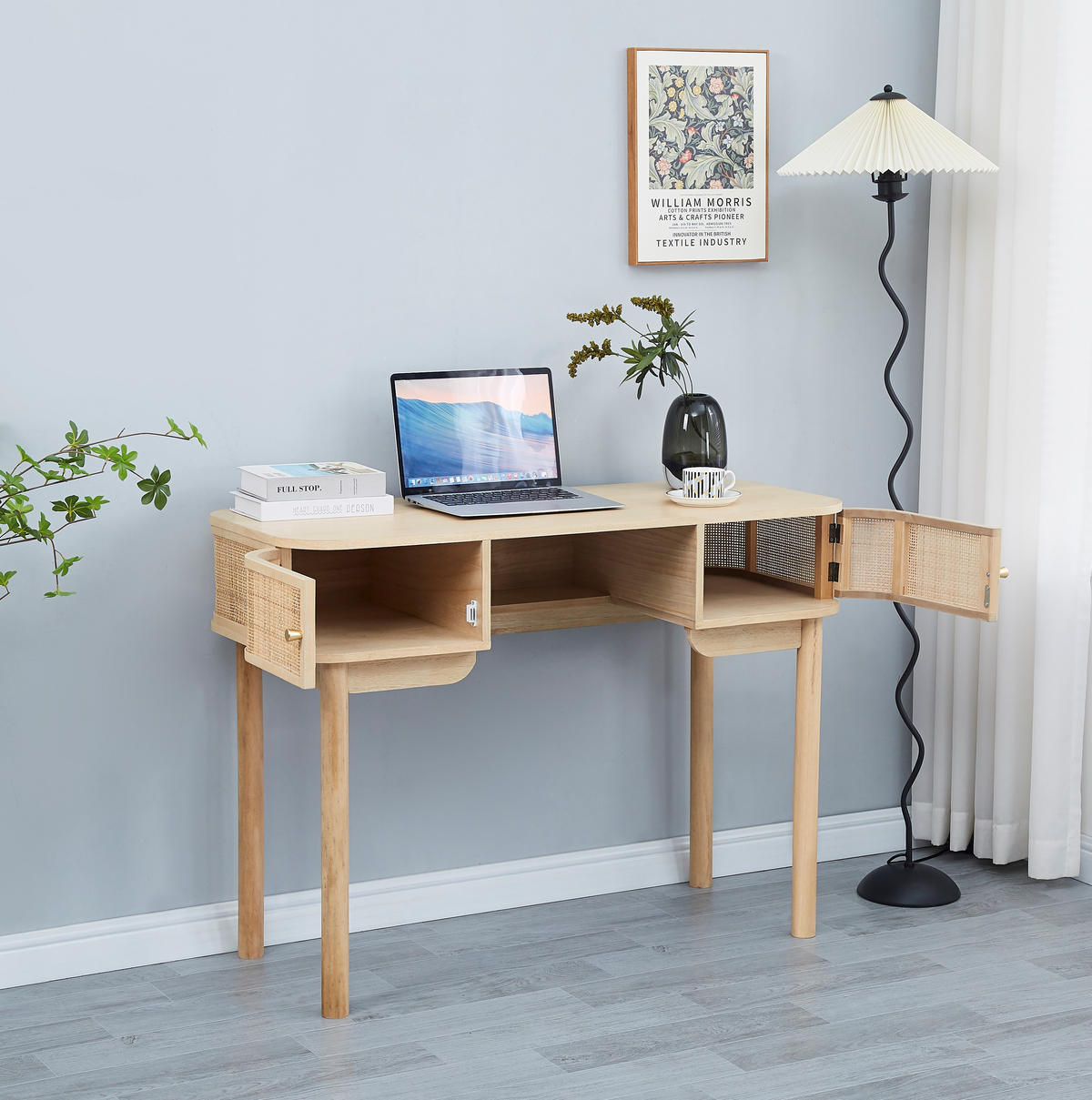SCHREIBTISCH Rechteckig Braun 110 x 45 x 78 cm - Braun, Holz (45/110/78cm) - Nordlys
