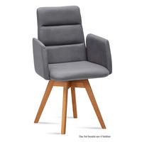 ARMLEHNSTUHL drehbar (4er-Set) Dorit 52x92x60 Eiche geölt/Grau - Eichefarben/Grau, Kunststoff (60/92/52cm) - 58aufmkessel