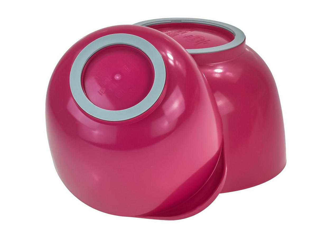 RÜHRSCHÜSSEL-SET Margrethe New dunkel pink (2tlg) - Pink, Kunststoff (21/15cm) - Rosti