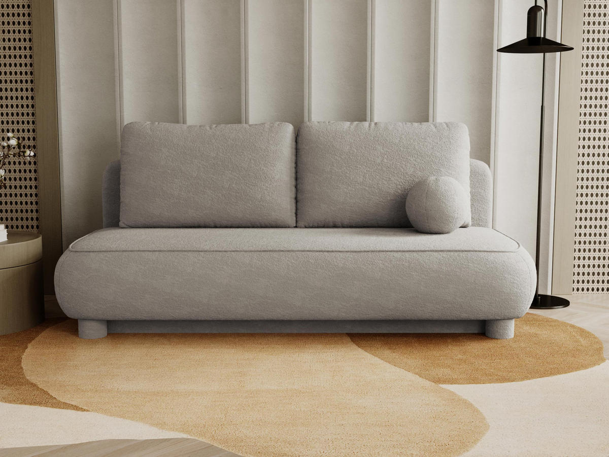 SCHLAFSOFA Gaja - Hellbraun, Holz/Textil (209/96/96cm) - MIRJAN24