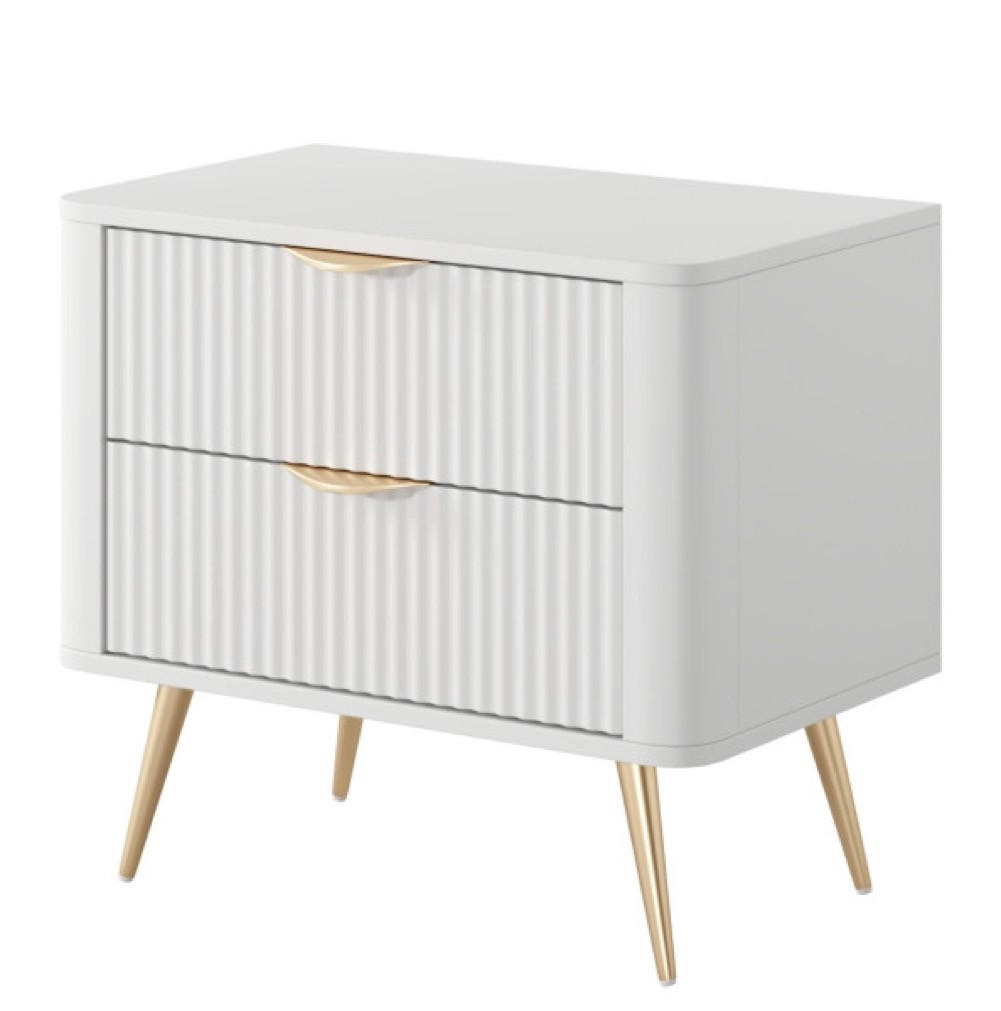 NACHTTISCH Weiss Lena - Weiß, Holzwerkstoff (63.2/55.3/38cm) - Sepro Meble