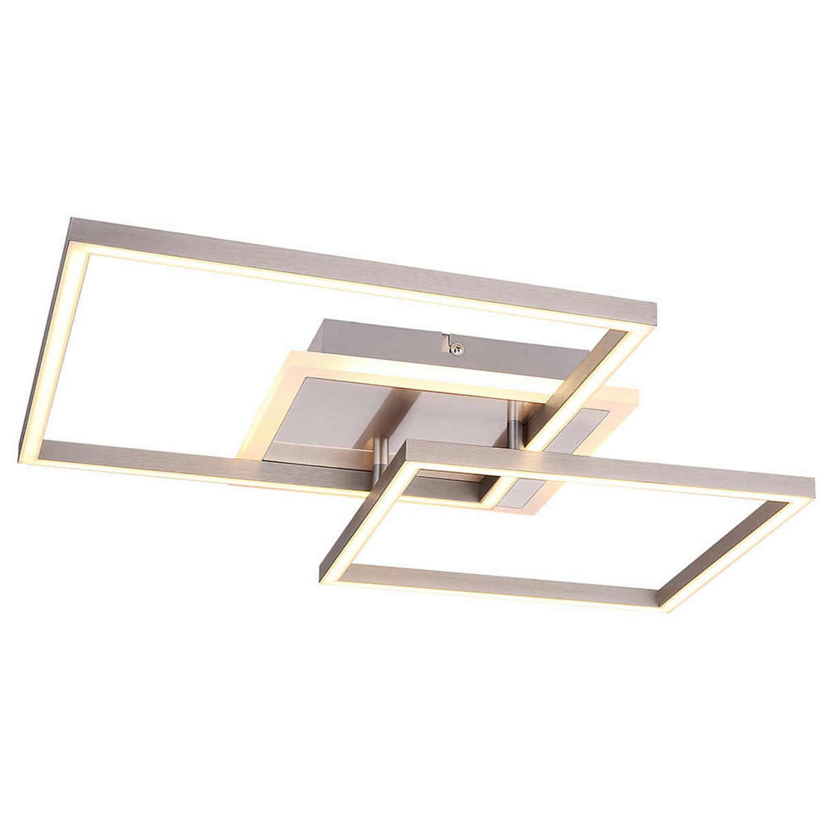 LED DECKENLEUCHTE MUNNI Silber Opal - Silberfarben, Metall (47/43.5/7.5cm)