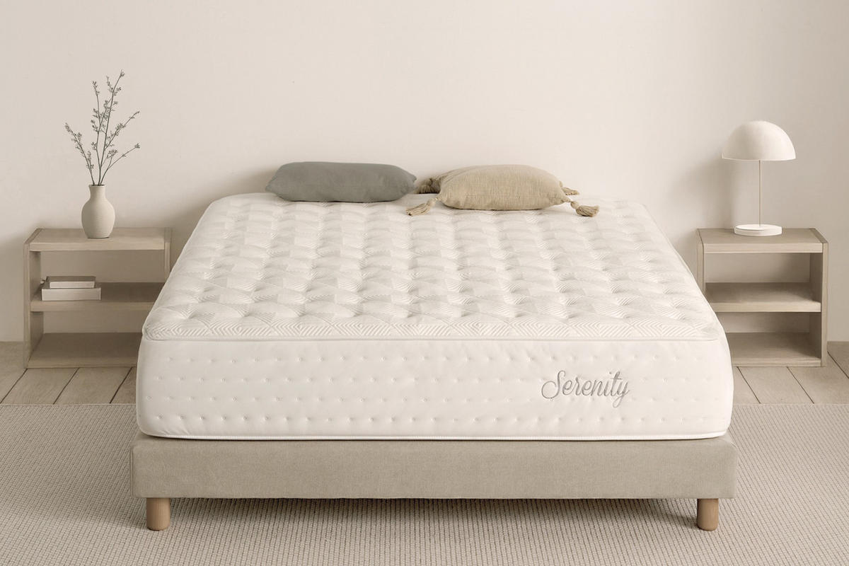 MATRATZE Serenity - 180X200 cm - Weiß, Textil (180/200cm) - Moonia