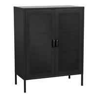HIGHBOARD Falköping - Schwarz, Metall (80/101.5/40cm) - [en.casa]