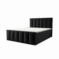 POLSTERBETT Aura Schwarz 180x200 cm - Schwarz, Textil (180/200cm) - B&B Home