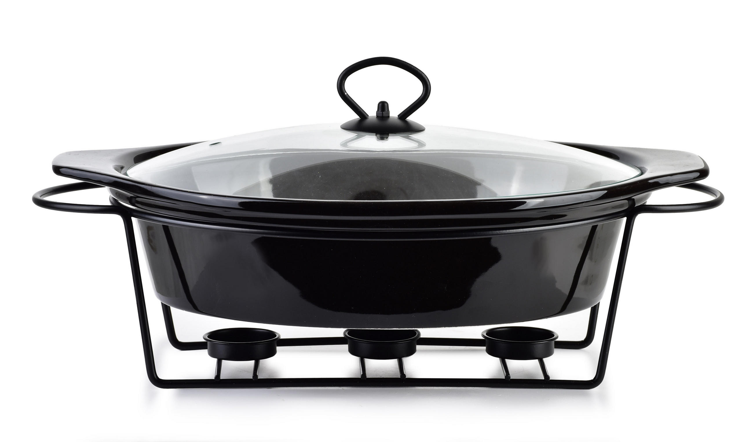 AUFLAUFFORM Modern Kitchen Schwarz 39/28/12 cm Keramik - Schwarz, Keramik (28/12/39cm) - Mondex