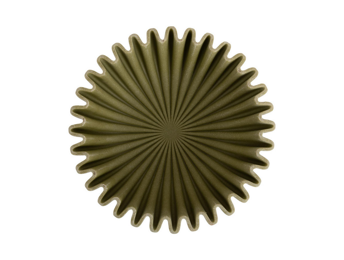 SCHALE Wave 20/20/6 cm - Grün, Kunststoff (20/6cm) - Present Time