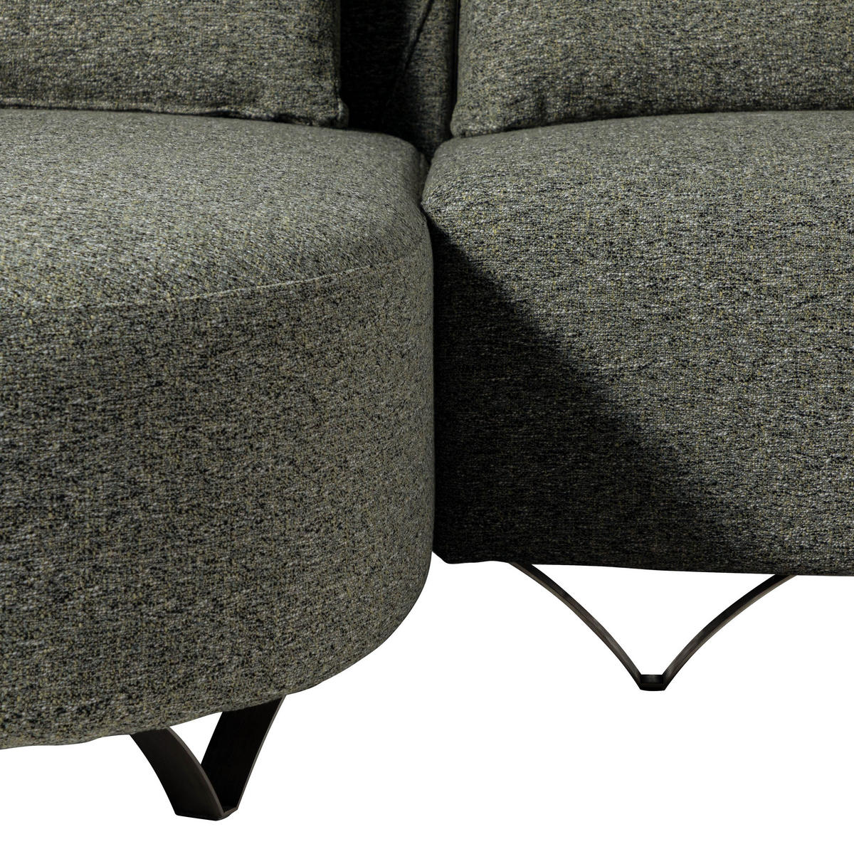 ECKSOFA 308x173x72 dunkelgrün FIONA - Dunkelgrün, Kunststoff (308/173cm) - Massivmoebel24