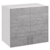 KÜCHENHÄNGESCHRANK G80 2D beton - Grau, Holzwerkstoff (80/60/31cm) - roe furniture