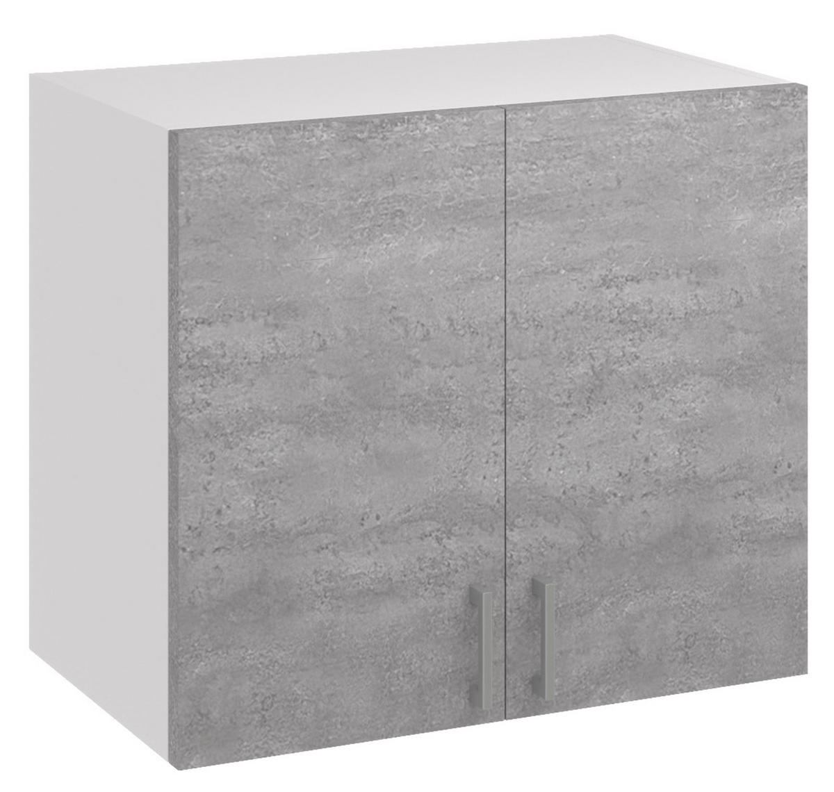 KÜCHENHÄNGESCHRANK G80 2D beton - Grau, Holzwerkstoff (80/60/31cm) - roe furniture