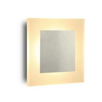LED-WANDLEUCHTE Shimmerlite 16/16/4.8 cm - Schwarz, Metall (16/4.8/16cm) - ZMH