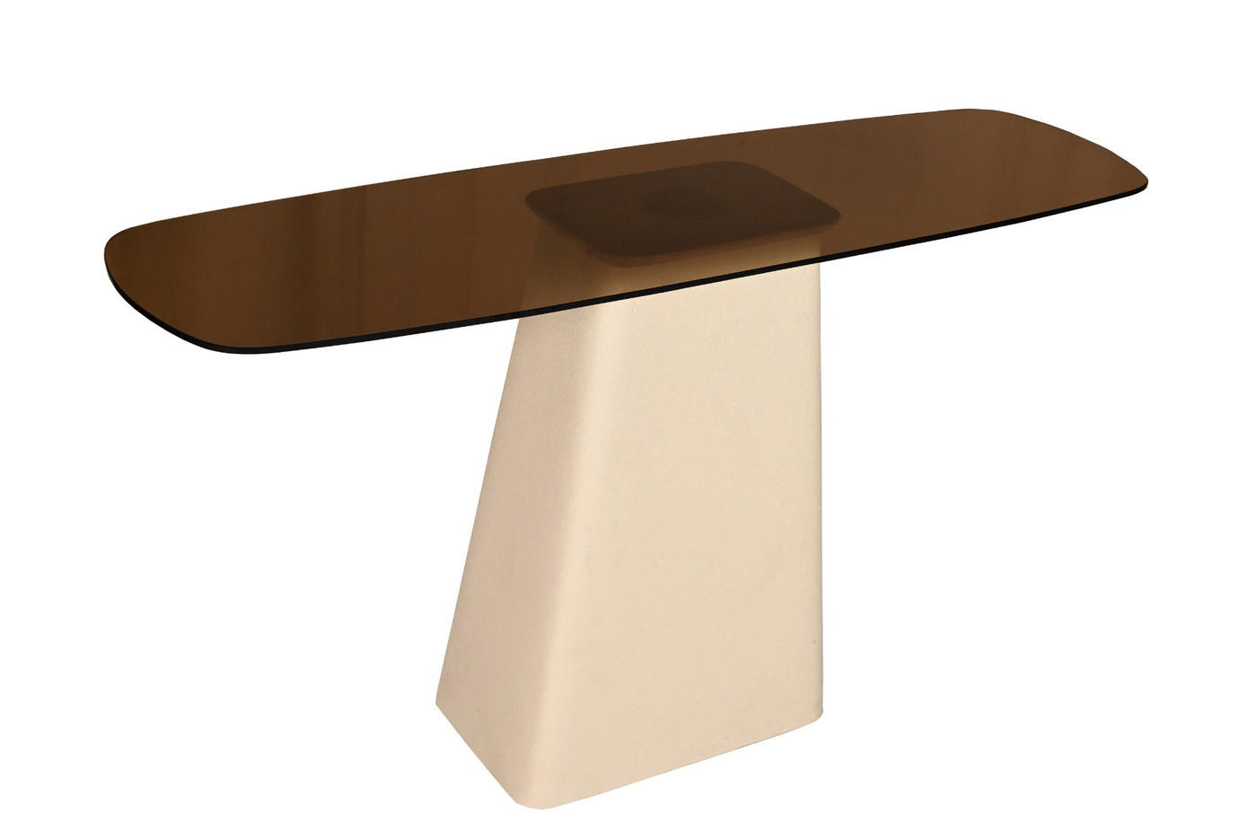 ESSTISCH rechteckig aus Metall 140x40x76cm, créme - Creme, Metall (40/140/76cm) - Livingfurn