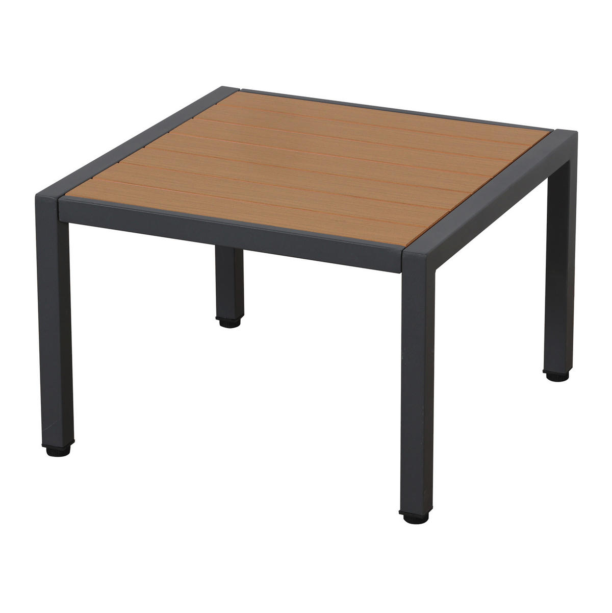 LOUNGEGARNITUR Grau/Schwarz aus Polyester und Stahl 3er Set - Grau, Metall - OKMYHOME