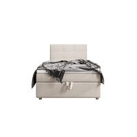 BOXBETT FADO 1 90x200, mit Matratze H3 und Topper, Cosmic 10 - Beige, Holz/Kunststoff (90/200cm) - Bedante