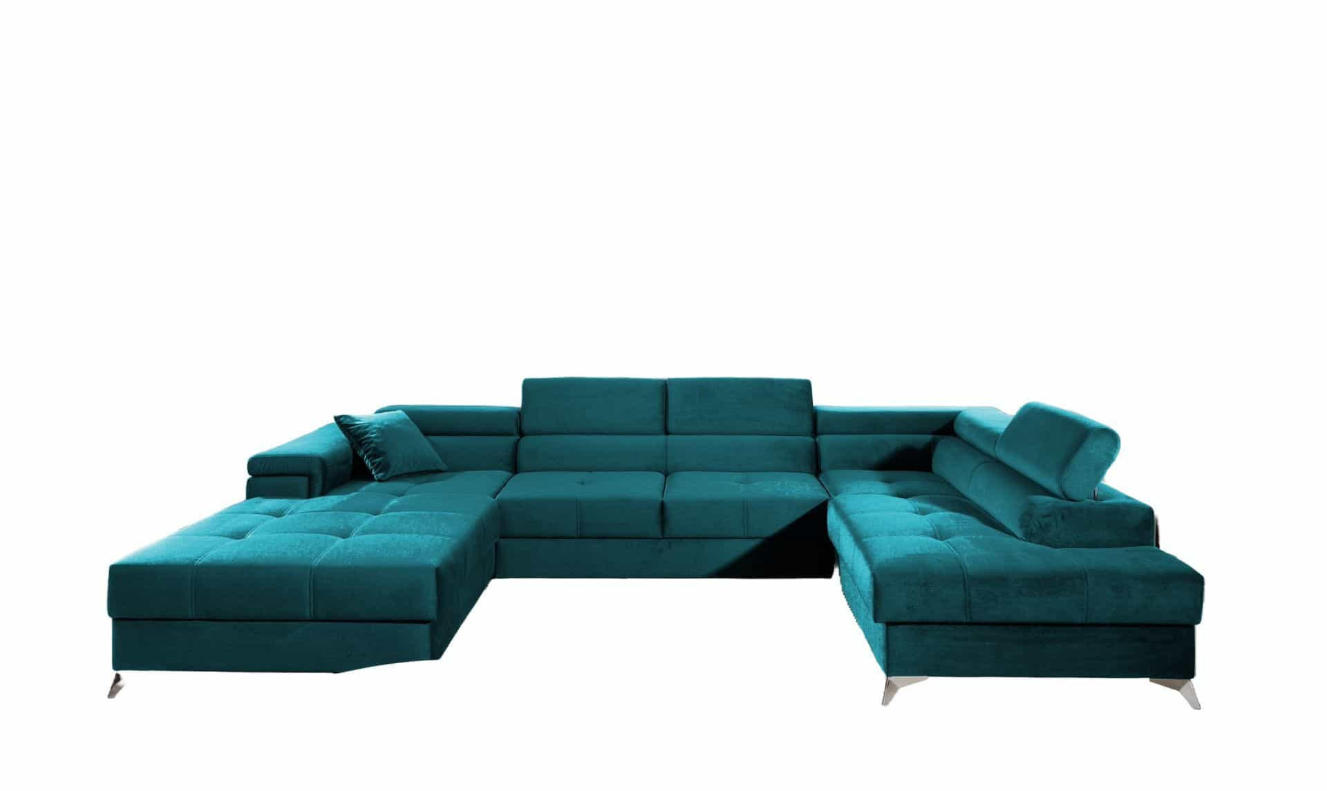 Eltap Wohnlandschaft Türkis 202x90x345 cm