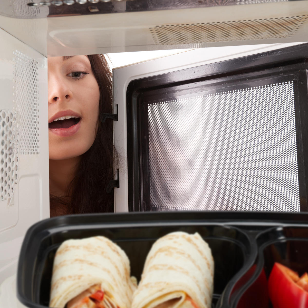 10XMEAL-PREP-BOXEN - Schwarz, Kunststoff - Relaxdays
