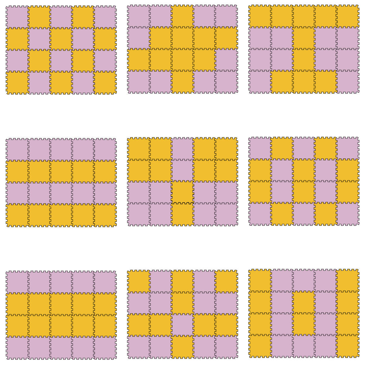 SPIELMATTE ab Null - 180/90/1 cm Puzzlematte Pink - Multicolor, Kunststoff (30/30cm) - Littletom