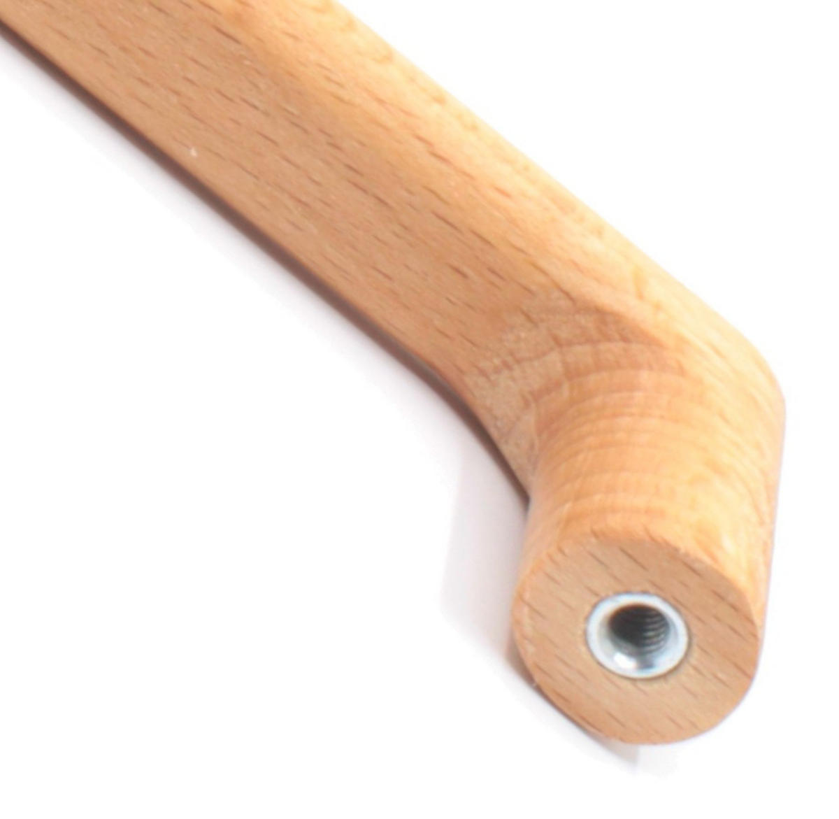 MÖBELGRIFF BA 160mm, Holzgriff Möbel, Küchengriff Buche massiv - Braun, Holz (1.4/2.8/17.4cm)