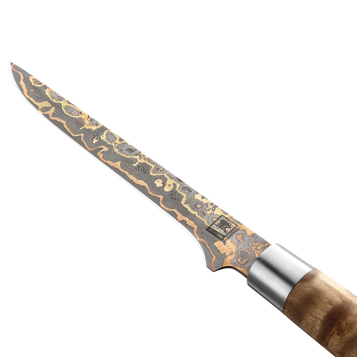 AUSBEINMESSER 18 cm - Ahornfarben, Holz/Metall (31cm) - Zayiko