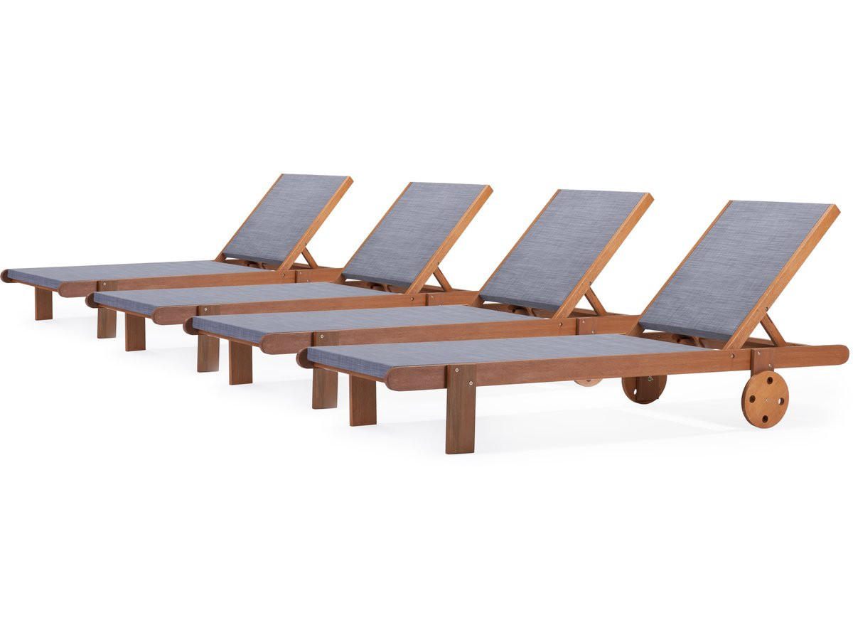 SONNENLIEGE saïgon Grau - Grau, Metall (71/80/193cm) - Habitat Garten