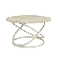 COUCHTISCH Calgary, Travertin/Cashmere, 79.5 x 79.5 cm - Kaschmir/Braun, Holzwerkstoff (79.5/79.5/46cm) - Vicco