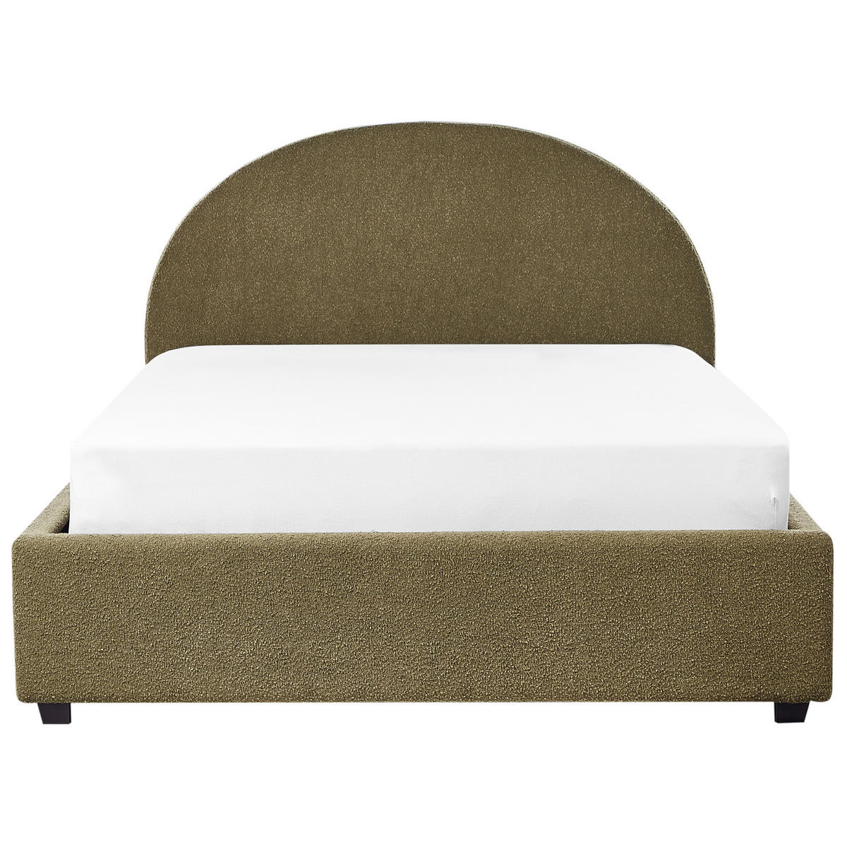 BETT mit Stauraum 140x200 cm Grün Vaucluse - Olivgrün, Textil (140/200cm) - Beliani