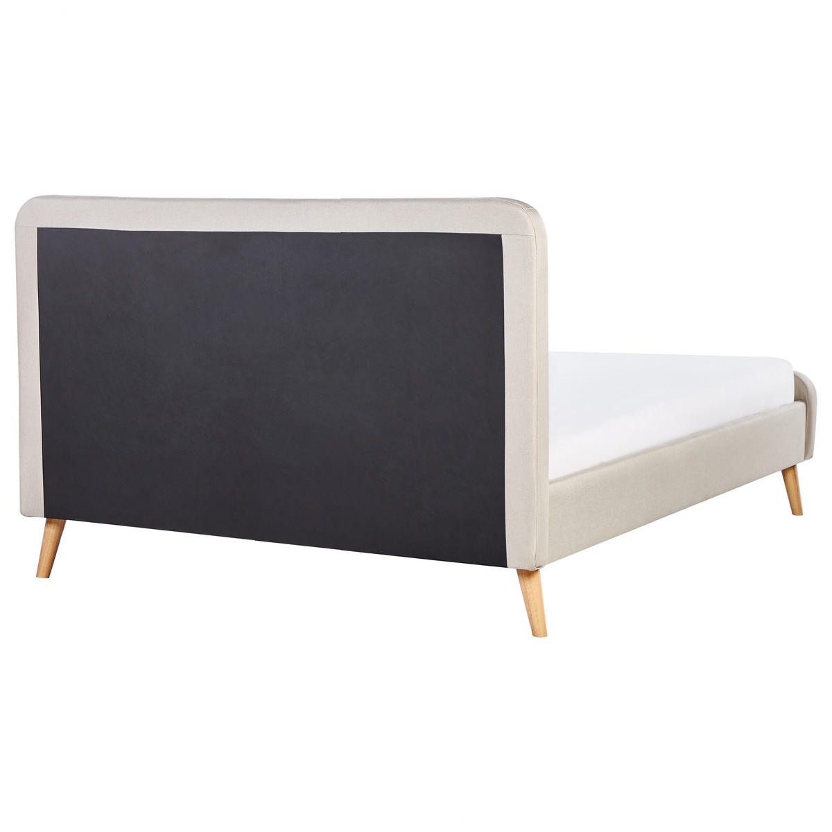 POLSTERBETT mit Lattenrost 160x200 cm Beige Rennes - Beige, Textil (160/200cm) - Beliani
