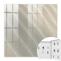 SCHLÜSSELBOX Weiß 30x30 cm – Türöffnung nach rechts - Schaumwellen - Beige, Metall (30/30/5cm) - TULUP