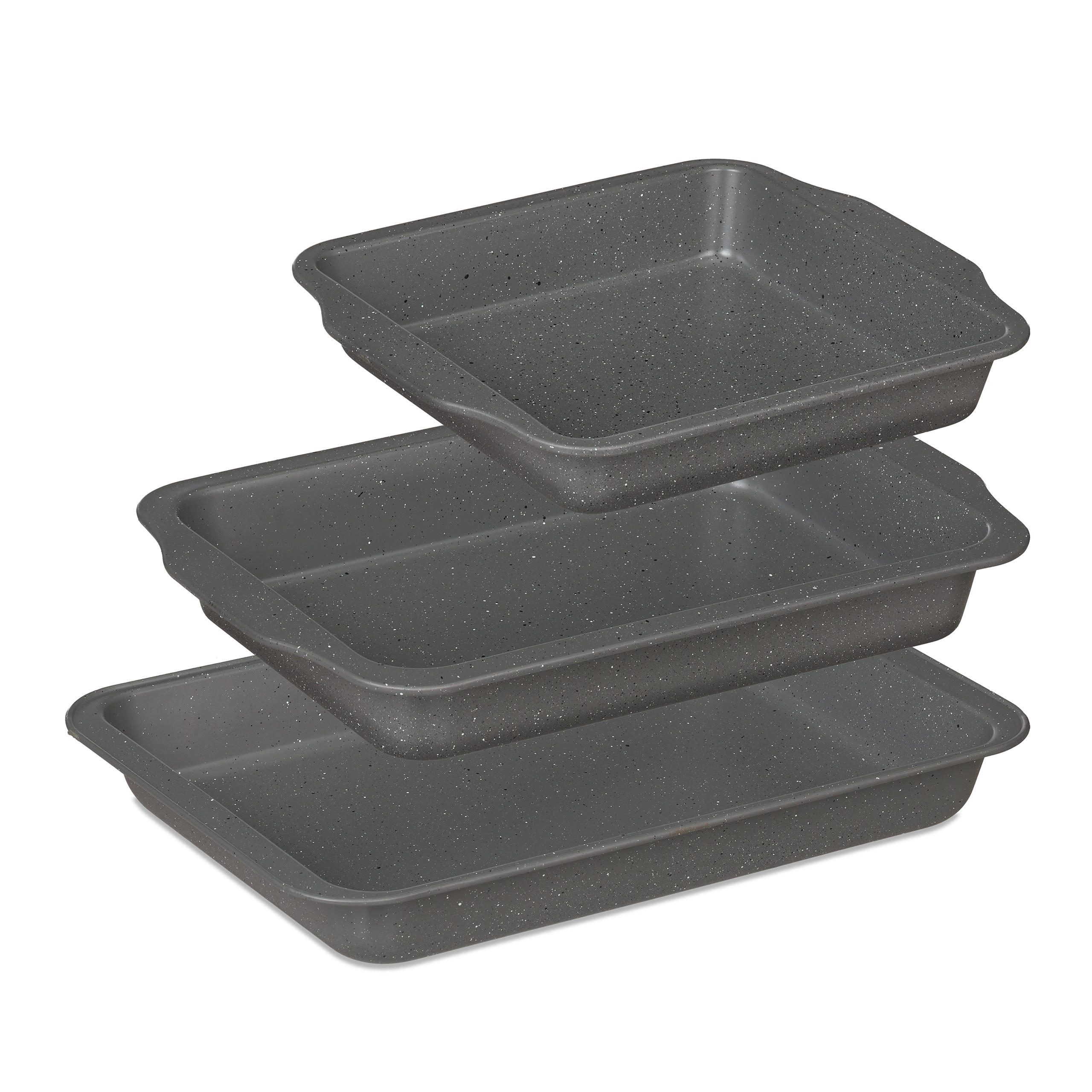 3XAUFLAUFFORM - Grau, Metall (28.5/42.5/5cm) - Relaxdays